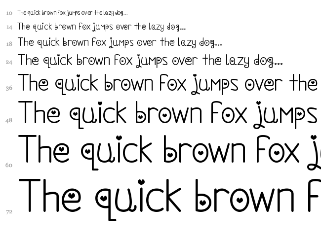 We Are In Love font waterfall